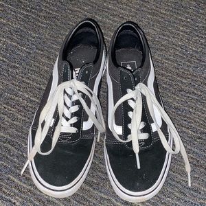 Old Skool Vans - Black and White